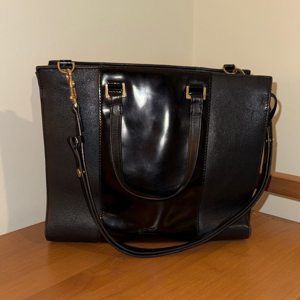 Kate Spade Saturday Black Leather Tote Bag